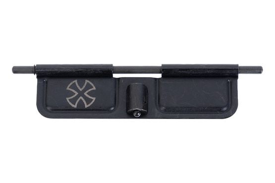 Noveske Cross Logo AR-15 ejection port cover, black.